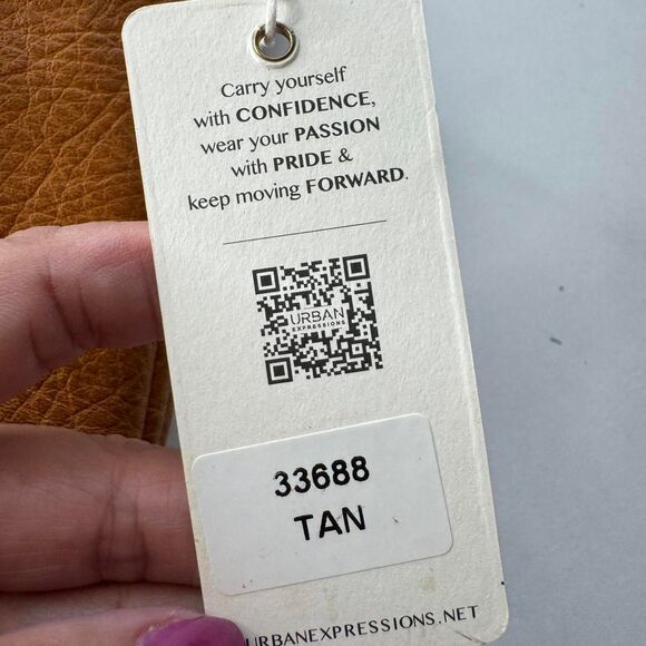 Urban Expressions Women's Tan Satchel - Picture 8 of 8